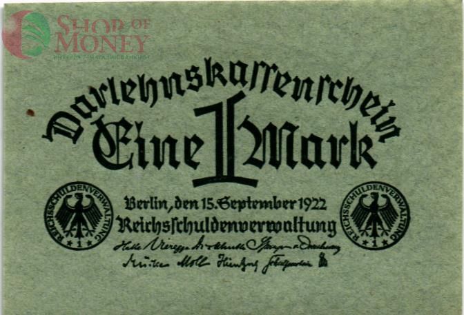 ГЕРМАНИЯ 1 МАРКА 1