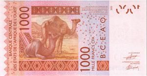 WAS - СЕНЕГАЛ 1000 ФРАНКОВ (K) 2