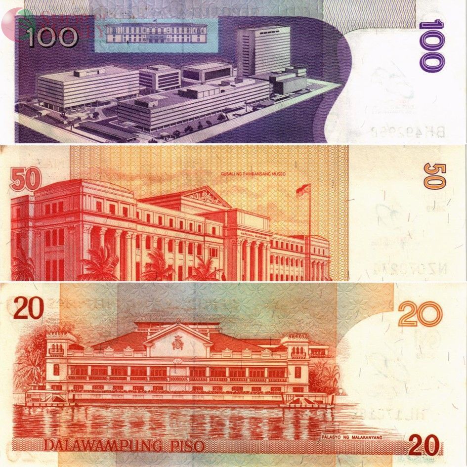 ФИЛИППИНЫ НАБОР 20-50-100 ПЕСО (ПЯТНА) 2