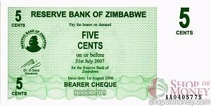 ЗИМБАБВЕ 5 ЦЕНТОВ 1