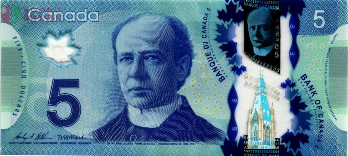 КАНАДА 5 ДОЛЛАРОВ 1
