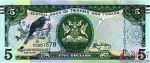 ТРИНИДАД И ТОБАГО 5 ДОЛЛАРОВ 1