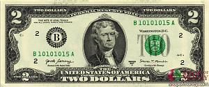США 2 ДОЛЛАРА (B-Нью-Йорк) 1