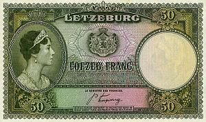 ЛЮКСЕМБУРГ 50 ФРАНГ 1