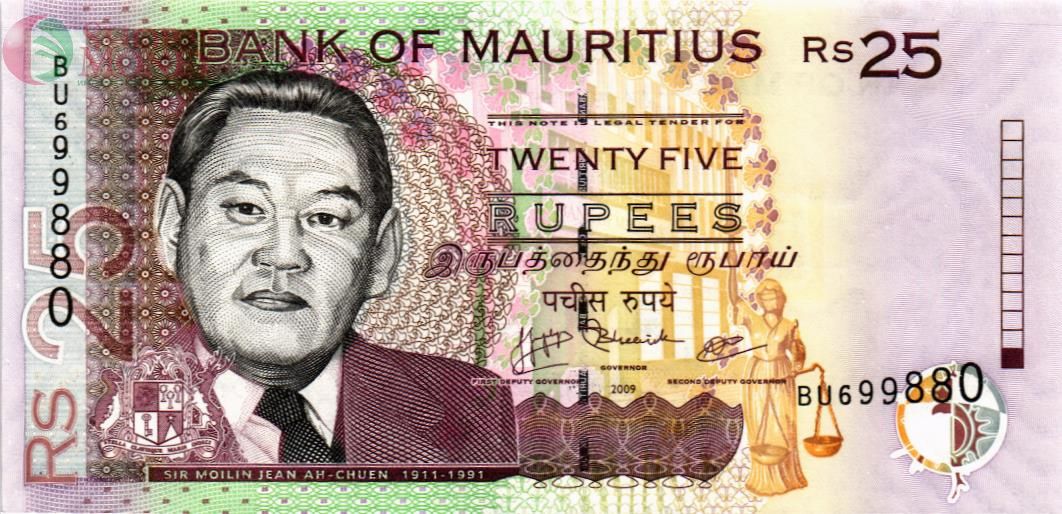 МАВРИКИЙ 25 РУПИЙ 1