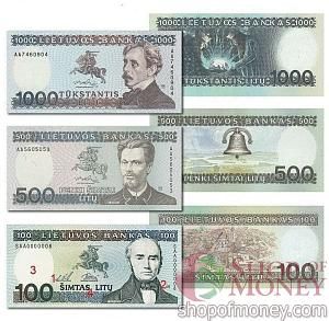 ЛИТВА 100 500 1000 ЛИТ 2