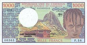 КАМЕРУН 1000 ФРАНКОВ 1