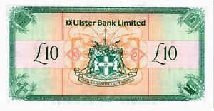 СЕВЕРНАЯ ИРЛАНДИЯ 10 ФУНТОВ (ULSTER BANK) 2