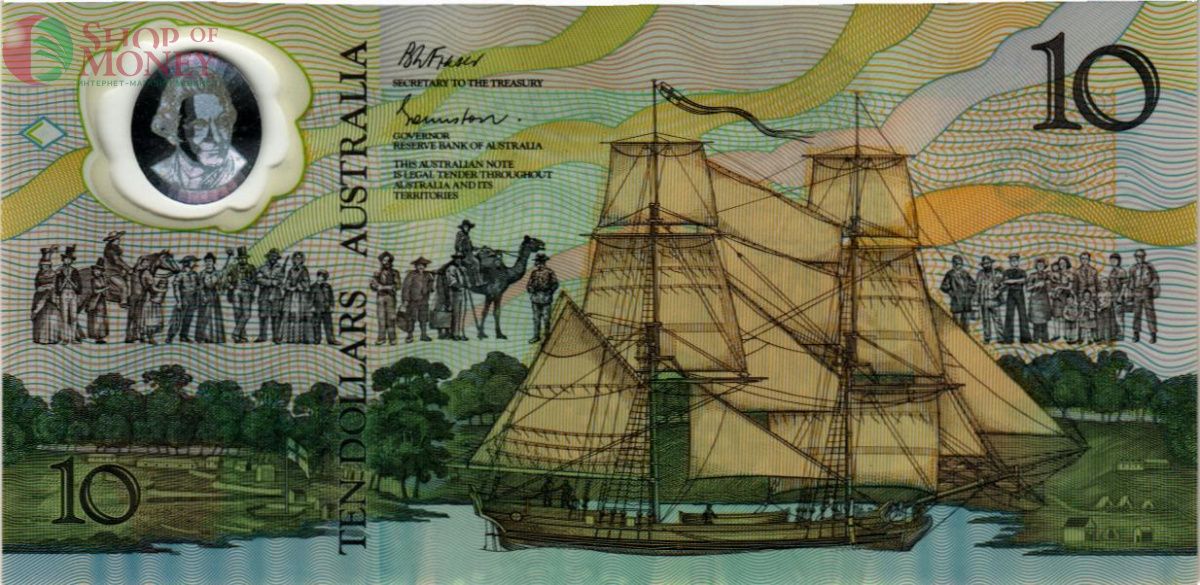 АВСТРАЛИЯ 10 ДОЛЛАРОВ 2