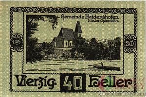 АВСТРИЯ 40 ХЕЛЛЕРОВ (НОТГЕЛЬД) 2