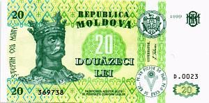 МОЛДОВА 20 ЛЕЙ 1