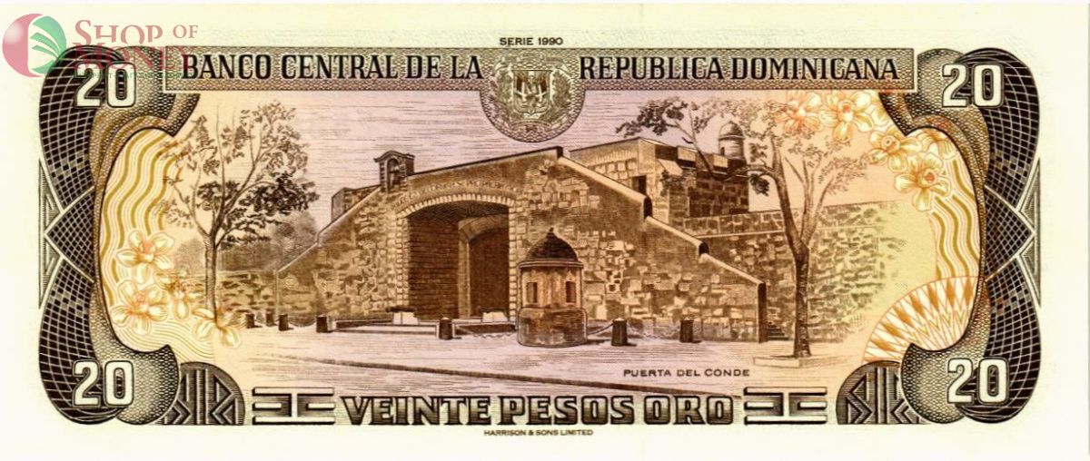 ДОМИНИКАНСКАЯ РЕСПУБЛИКА 20 ПЕСО 2