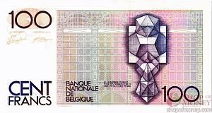 БЕЛЬГИЯ 100 ФРАНКОВ 2