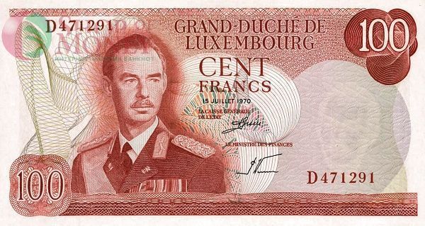 ЛЮКСЕМБУРГ 100 ФРАНКОВ 1