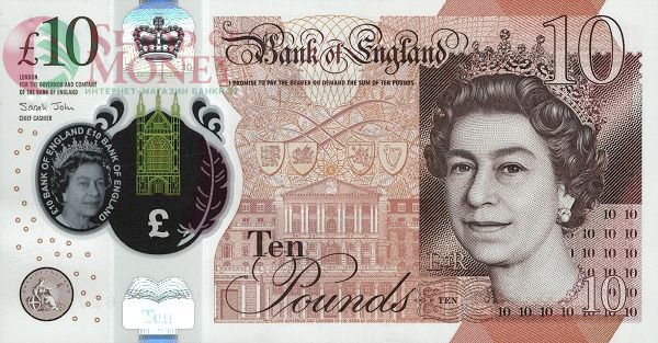 ВЕЛИКОБРИТАНИЯ/АНГЛИЯ 10 ФУНТОВ 1
