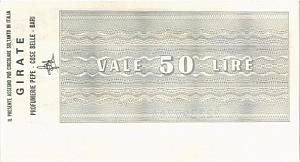 ИТАЛИЯ 50 ЛИР (ЧЕК) 2