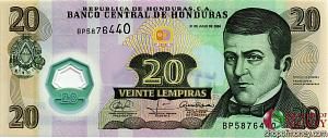 ГОНДУРАС 20 ЛЕМПИР 1