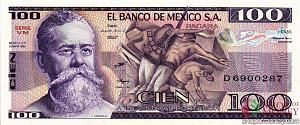 МЕКСИКА 100 ПЕСО (-VM- СЕРИЯ) 1
