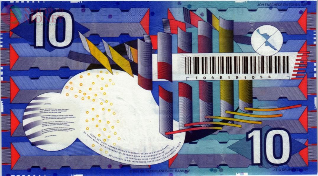 НИДЕРЛАНДЫ 10 ГУЛЬДЕНОВ 2