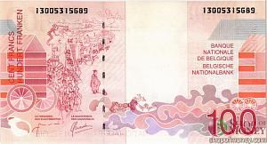 БЕЛЬГИЯ 100 ФРАНКОВ 2