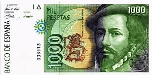 ИСПАНИЯ 1000 ПЕСЕТ 1