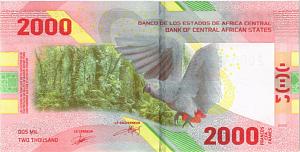 CAS - ЦЕНТРАЛЬНАЯ АФРИКА 2000 ФРАНКОВ 2