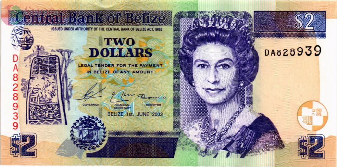 БЕЛИЗ 2 ДОЛЛАРА 1
