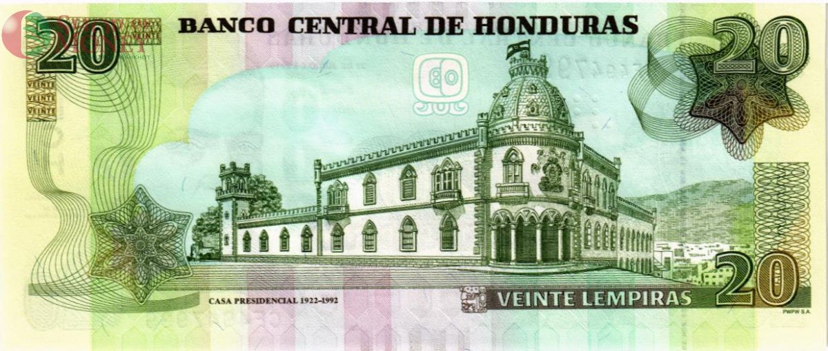 ГОНДУРАС 20 ЛЕМПИР 2