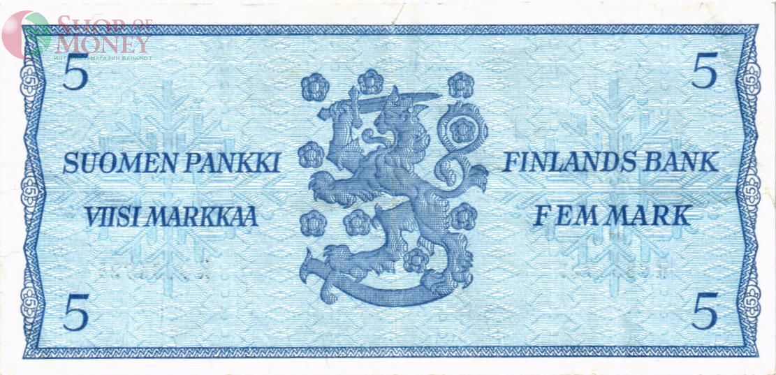 ФИНЛЯНДИЯ 5 МАРОК (Litt. B) 2