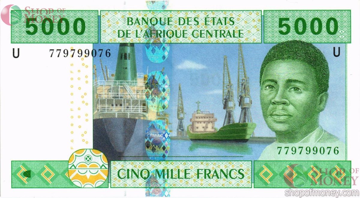 CAS - КАМЕРУН 5000 ФРАНКОВ (U) 1