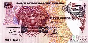 ПАПУА-НОВАЯ ГВИНЕЯ 5 КИНА 1