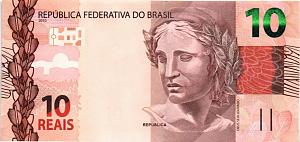 БРАЗИЛИЯ 10 РЕАЛ 1