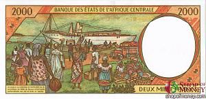 CAS - ЧАД 2000 ФРАНКОВ (P) 2