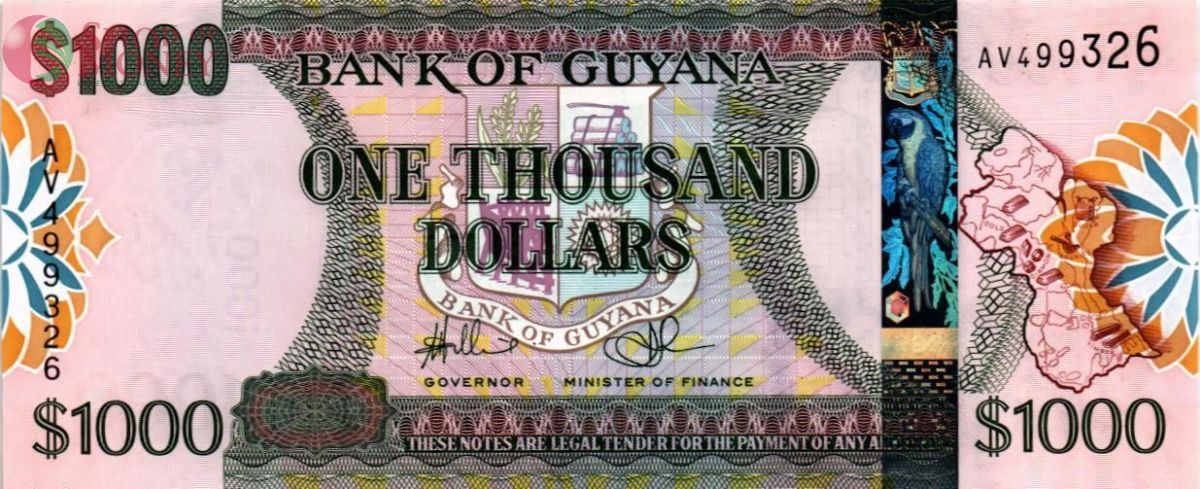 ГАЙАНА 1000 ДОЛЛАРОВ 1
