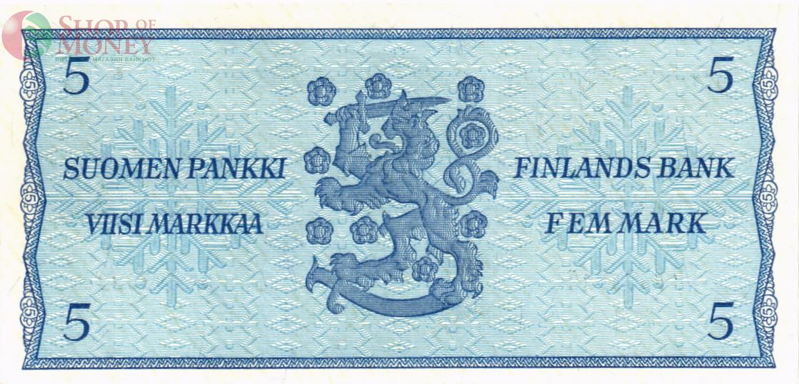 ФИНЛЯНДИЯ 5 МАРОК (Litt. B) 2