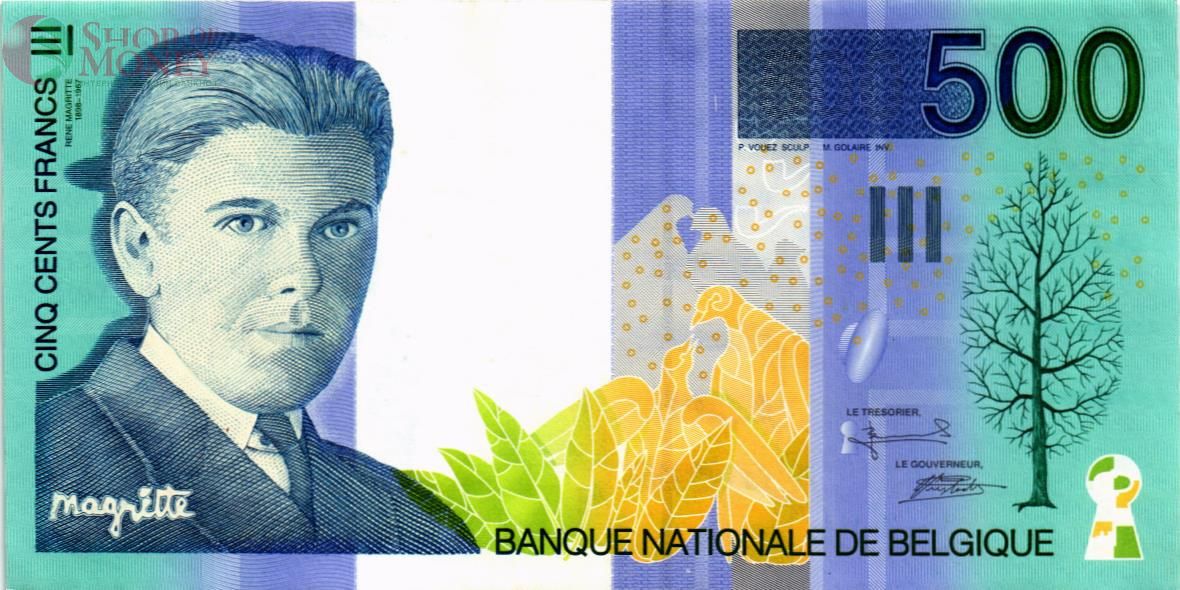 БЕЛЬГИЯ 500 ФРАНКОВ 1