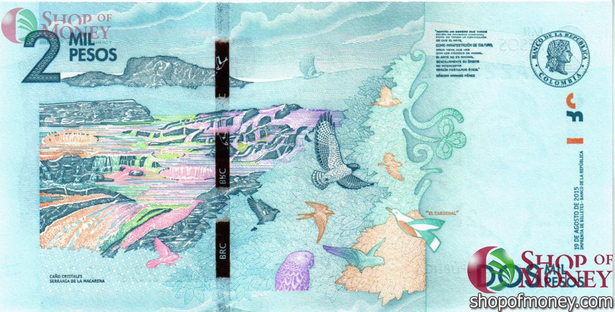 КОЛУМБИЯ 2000 ПЕСО (СЕРИЯ -АА-) 2