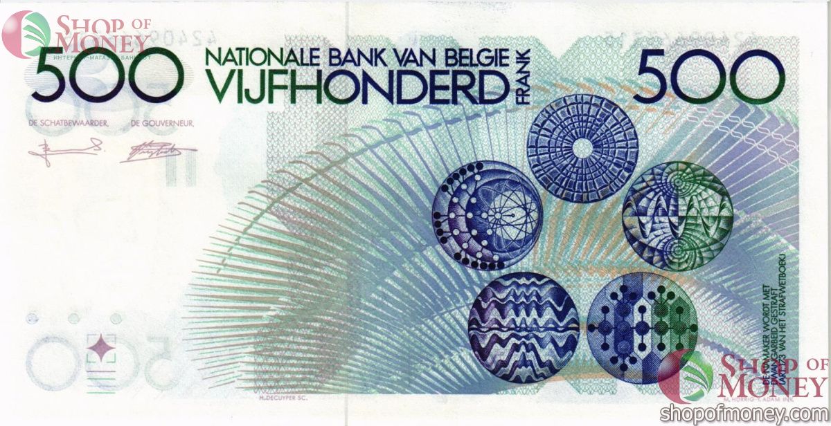 БЕЛЬГИЯ 500 ФРАНКОВ 2
