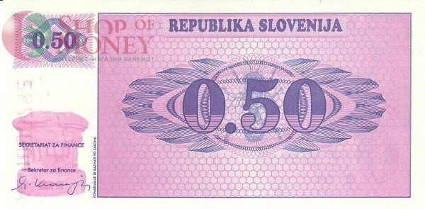 СЛОВЕНИЯ 0.5 ТОЛАР 1