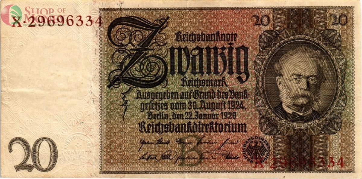 ГЕРМАНИЯ 20 МАРОК 1