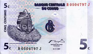 КОНГО ДР 5 САНТИМОВ 1