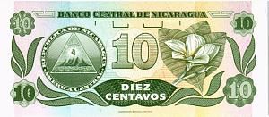 НИКАРАГУА 10 ЦЕНТАВО (-AA-) 2