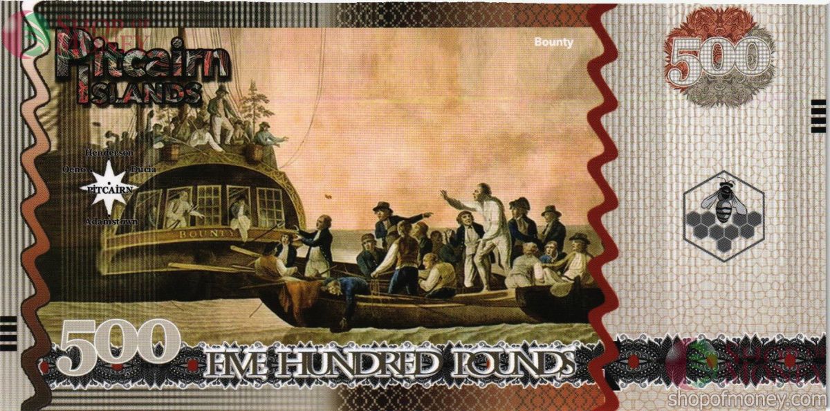 ОСТРОВА ПИТКЭРН 500 ФУНТОВ 2