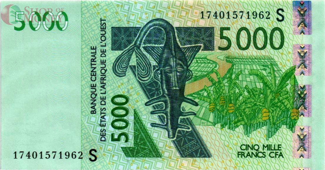 WAS - ГВИНЕЯ-БИСАУ 5000 ФРАНКОВ (S) 1