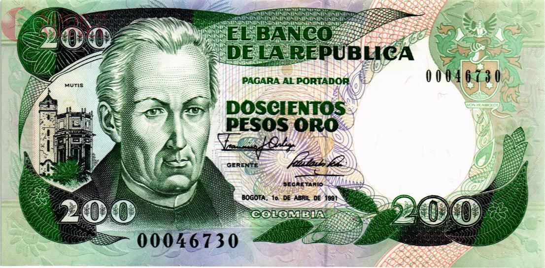 КОЛУМБИЯ 200 ПЕСО 1